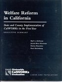 Welfare Reform in California