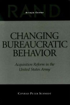 Changing Bureaucratic Behavior - Schmidt, Conrad