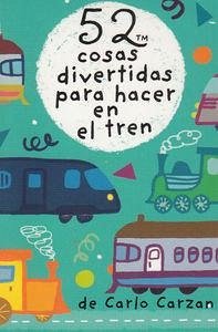 Cover 52 Cosas Divertidas Para Hacer En El Tren. Baraja