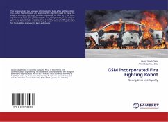 GSM incorporated Fire Fighting Robot