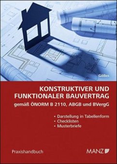 Konstruktiver und funktionaler Bauvertrag - Gölles, Hans