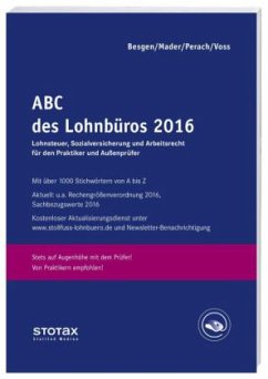 ABC des Lohnbüros 2016 - Mader, Klaus;Perach, Detlef;Voss, Rainer