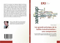 Les grands principes de la faillite transfrontalière : une comparaison - Rigault, Célestine