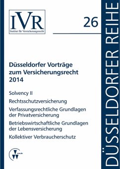 Düsseldorfer Vorträge zum Versicherungsrecht 2014 (eBook, PDF) - Looschelders, Dirk; Michael, Lothar