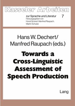 Cover Towards a Cross-Linguisitic Assessment of Speech Production