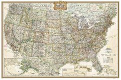 National Geographic United States Wall Map - Executive (Poster Size: 36 X 24 In) - National Geographic Maps