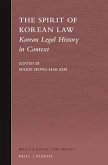 The Spirit of Korean Law: Korean Legal History in Context