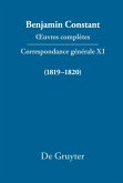 ¿uvres complètes, XI, Correspondance générale 1819¿1820