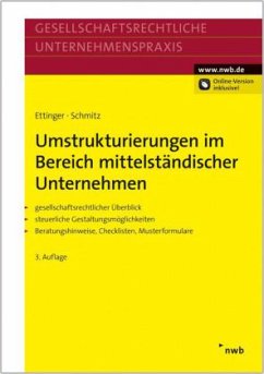 Umstrukturierungen im Bereich mittelständischer Unternehmen - Ettinger, Jochen; Schmitz, Markus