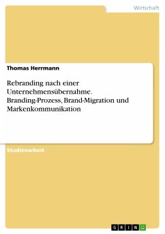 Rebranding nach einer Unternehmensübernahme. Branding-Prozess, Brand-Migration und Markenkommunikation