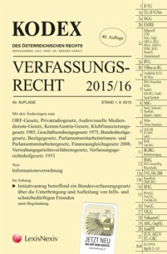 Cover Kodex Verfassungsrecht 2015/16 (f. Österreich)