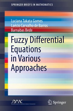 Fuzzy Differential Equations in Various Approaches (eBook, PDF) - Gomes, Luciana Takata; Barros, Laécio Carvalho de; Bede, Barnabas