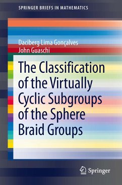 The Classification of the Virtually Cyclic Subgroups of the Sphere Braid Groups (eBook, PDF) - Lima Goncalves, Daciberg; Guaschi, John