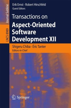 Transactions on Aspect-Oriented Software Development XII (eBook, PDF)