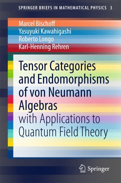 Tensor Categories and Endomorphisms of von Neumann Algebras (eBook, PDF) - Bischoff, Marcel; Kawahigashi, Yasuyuki; Longo, Roberto; Rehren, Karl-Henning