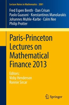 Paris-Princeton Lectures on Mathematical Finance 2013 (eBook, PDF) - Benth, Fred Espen; Crisan, Dan; Guasoni, Paolo; Manolarakis, Konstantinos; Muhle-Karbe, Johannes; Nee, Colm; Protter, Philip