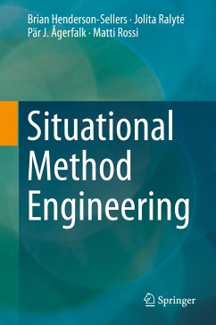 Situational Method Engineering (eBook, PDF) - Henderson-Sellers, Brian; Ralyté, Jolita; Ågerfalk, Pär J.; Rossi, Matti