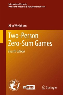 Two-Person Zero-Sum Games (eBook, PDF) - Washburn, Alan