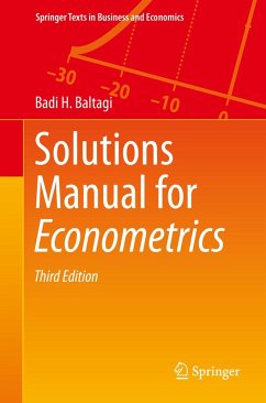 Solutions Manual for Econometrics (eBook, PDF) - Baltagi, Badi H.
