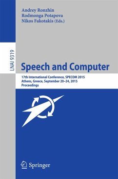 Cover Speech and Computer (eBook, PDF)