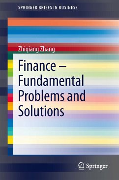 Finance – Fundamental Problems and Solutions (eBook, PDF) - Zhang, Zhiqiang