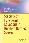 Stability of Functional Equations in Random Normed Spaces (eBook, PDF)
