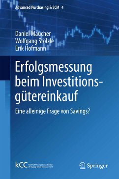 Erfolgsmessung beim Investitionsgütereinkauf (eBook, PDF) - Maucher, Daniel; Stölzle, Wolfgang; Hofmann, Erik
