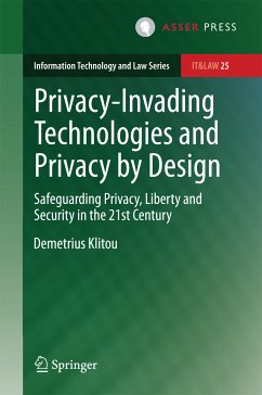 Privacy-Invading Technologies and Privacy by Design (eBook, PDF) - Klitou, Demetrius