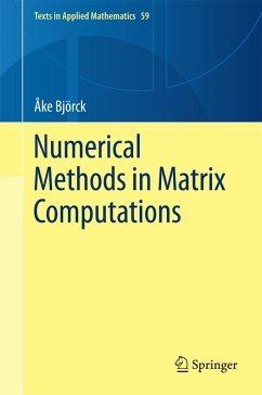 Numerical Methods in Matrix Computations (eBook, PDF) - Björck, Åke