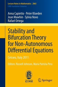 Stability and Bifurcation Theory for Non-Autonomous Differential Equations (eBook, PDF) - Capietto, Anna; Kloeden, Peter; Mawhin, Jean; Novo, Sylvia; Ortega, Miguel