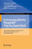 E-Democracy, Security, Privacy and Trust in a Digital World (eBook, PDF)