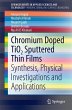 Chromium Doped TiO2 Sputtered Thin... - Bild 1