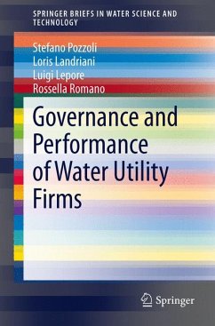 Governance and Performance of Water Utility Firms (eBook, PDF) - Pozzoli, Stefano; Landriani, Loris; Lepore, Luigi; Romano, Rossella