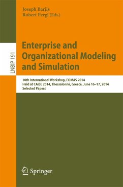 Enterprise and Organizational Modeling and Simulation (eBook, PDF)