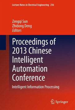 Proceedings of 2013 Chinese Intelligent Automation Conference (eBook, PDF)