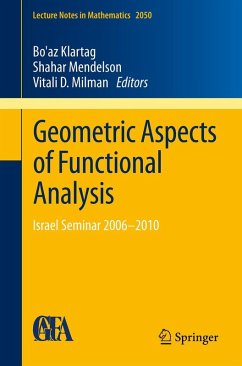 Geometric Aspects of Functional Analysis (eBook, PDF)