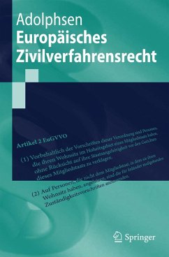 Europäisches Zivilverfahrensrecht (eBook, PDF) - Adolphsen, Jens