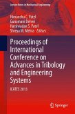 Proceedings of International Conference on Advances in Tribology and Engineering Systems (eBook, PDF)