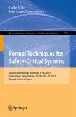 Formal Techniques for Safety-Critical Systems (eBook, PDF)