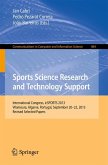 Sports Science Research and Technology Support (eBook, PDF)