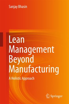 Lean Management Beyond Manufacturing (eBook, PDF) - Bhasin, Sanjay