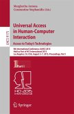 Universal Access in Human-Computer Interaction. Access to Today's Technologies (eBook, PDF)