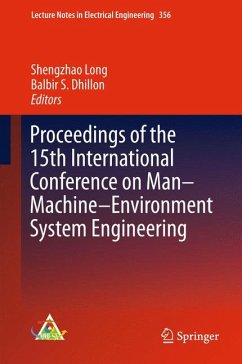 Proceedings of the 15th International Conference on Man–Machine–Environment System Engineering (eBook, PDF)