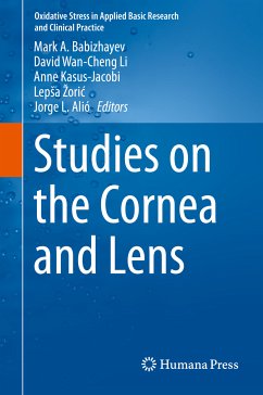 Studies on the Cornea and Lens (eBook, PDF)