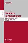 Frontiers in Algorithmics (eBook, PDF)