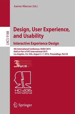 Design, User Experience, and Usability: Interactive Experience Design (eBook, PDF)