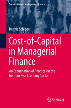 Cost-of-Capital in Managerial Finance (eBook, PDF) - Schlegel, Dennis