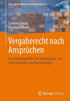 Vergaberecht nach Ansprüchen (eBook, PDF) - Contag, Corinna; Zanner, Christian