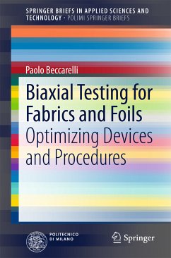 Biaxial Testing for Fabrics and Foils (eBook, PDF) - Beccarelli, Paolo