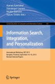 Information Search, Integration, and Personalization (eBook, PDF)
